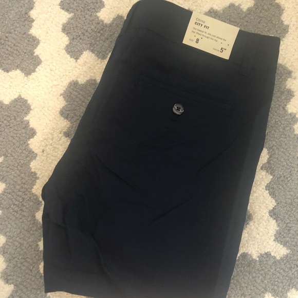 NWT JCrew 5 inch inseam Navy chino shorts -size 8 - Picture 1 of 4